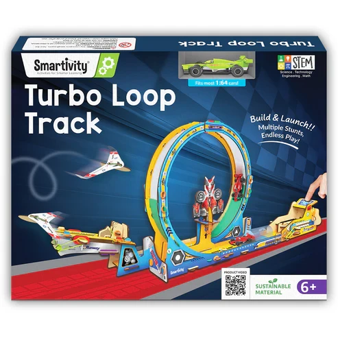 High-Speed Race Car Track...